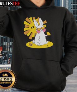 Cozy Awesome Beach Bun Bunny Hoodie featuring a cute bunny design perfect for casual beach outings and stylish comfort.