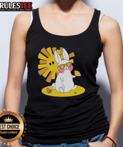 Awesome Beach Bun Bunny Tank Top featuring a cute bunny design, perfect for summer days by the beach.
