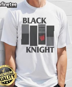 Awesome Black Knight Band T-Shirt featuring a bold graphic design and vibrant colors, perfect for music fans.