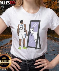 Awesome Cam Thomas Mirror Goat Ladies Tee featuring a stylish design and vibrant colors for fans of basketball apparel.