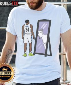 Alt Text: Awesome Cam Thomas Mirror Goat T-Shirt featuring a stylish graphic design celebrating the basketball star.