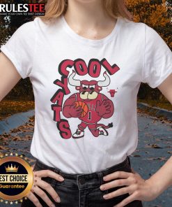 Awesome Chicago Bulls Stadium Essentials NBA X Staycool mascot ladies tee featuring vibrant graphics and comfortable fit.