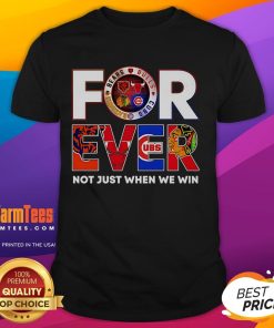 Alt Text: Awesome Chicago Forever Not Just When We Win T-Shirt featuring bold graphics and vibrant colors for Chicago fans.