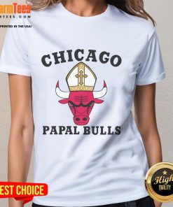 Awesome Chicago Papal Bulls Ladies Tee featuring vibrant design and comfortable fit for fans of all ages.