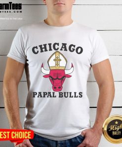 Awesome Chicago Papal Bulls T-Shirt featuring vibrant graphics and a stylish design for Bulls fans.
