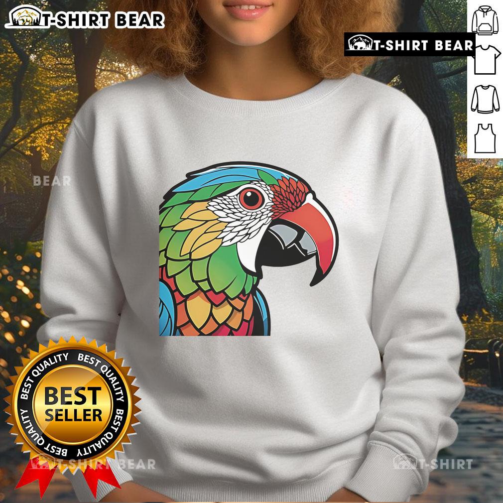 Awesome Colorful Lovebird Parrot Doodle Sweatshirt