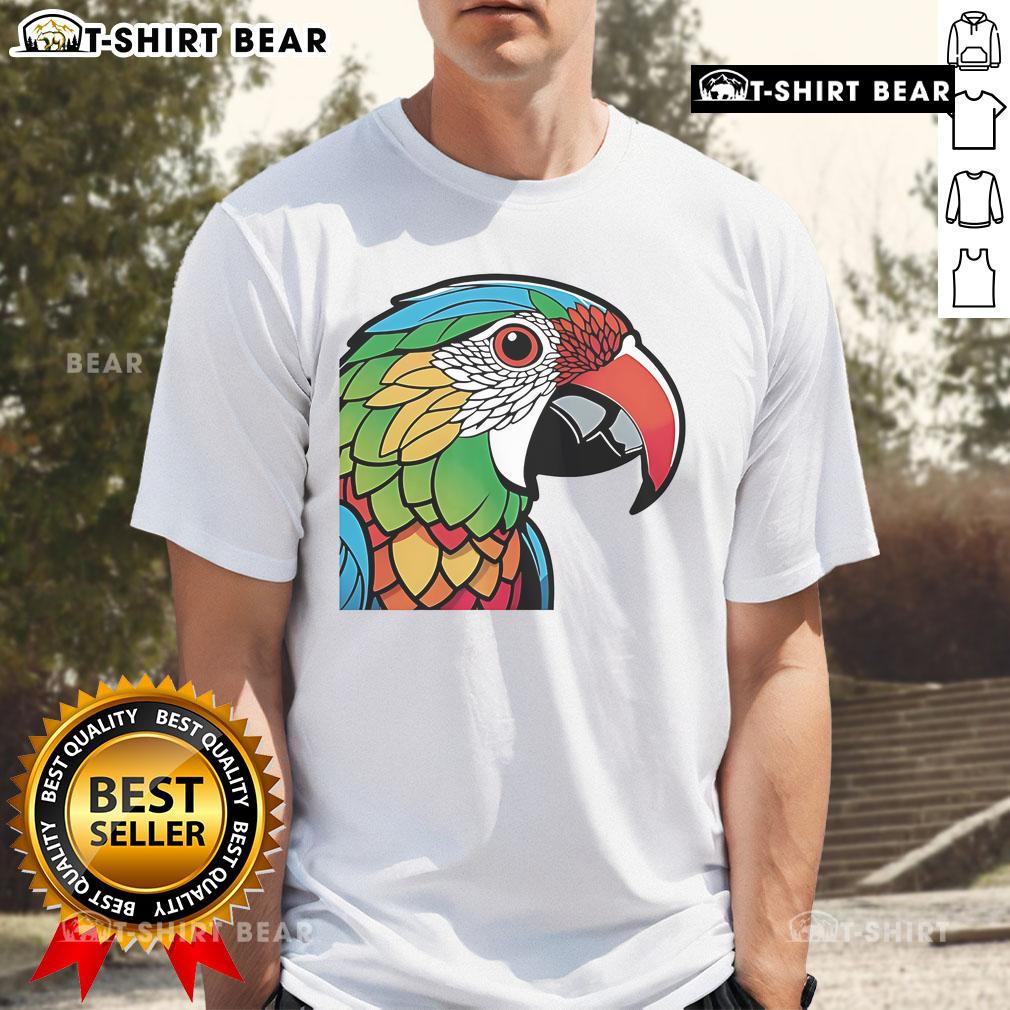 Awesome Colorful Lovebird Parrot Doodle T Shirt