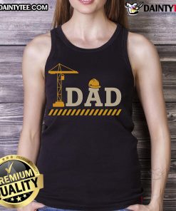 Awesome Construction Dad Father's Day tank top featuring bold text and a stylish design for construction-loving dads.