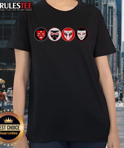 Awesome Daikaiju Mask Ladies Tee featuring a vibrant monster graphic on a stylish women's t-shirt.