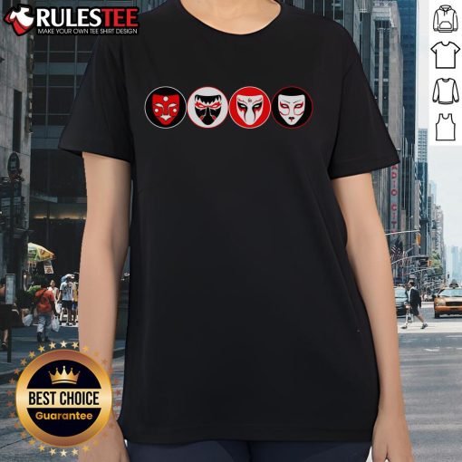 Awesome Daikaiju Mask Ladies Tee featuring a vibrant monster graphic on a stylish women's t-shirt.