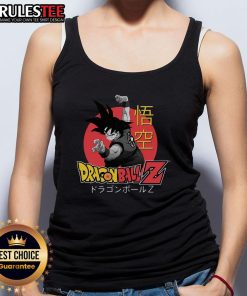Vintage 90s Dragon Ball Z Goku Saiyan tank top featuring vibrant colors and iconic anime design for fans.
