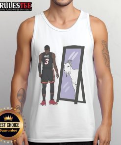 Awesome Dwyane Wade mirror GOAT tank top featuring iconic design, perfect for fans and casual wear enthusiasts.