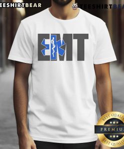 Awesome EMT logo T-shirt featuring a bold design and vibrant colors, perfect for emergency medical technicians.