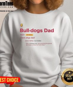 Awesome Ferris State Bulldogs Dad Definition Sweatshirt in navy blue, showcasing school spirit and comfort.