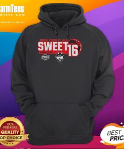 UConn Huskies Women's Basketball 2025 Sweet 16 Hoodie showcasing team spirit and style for fans and supporters.