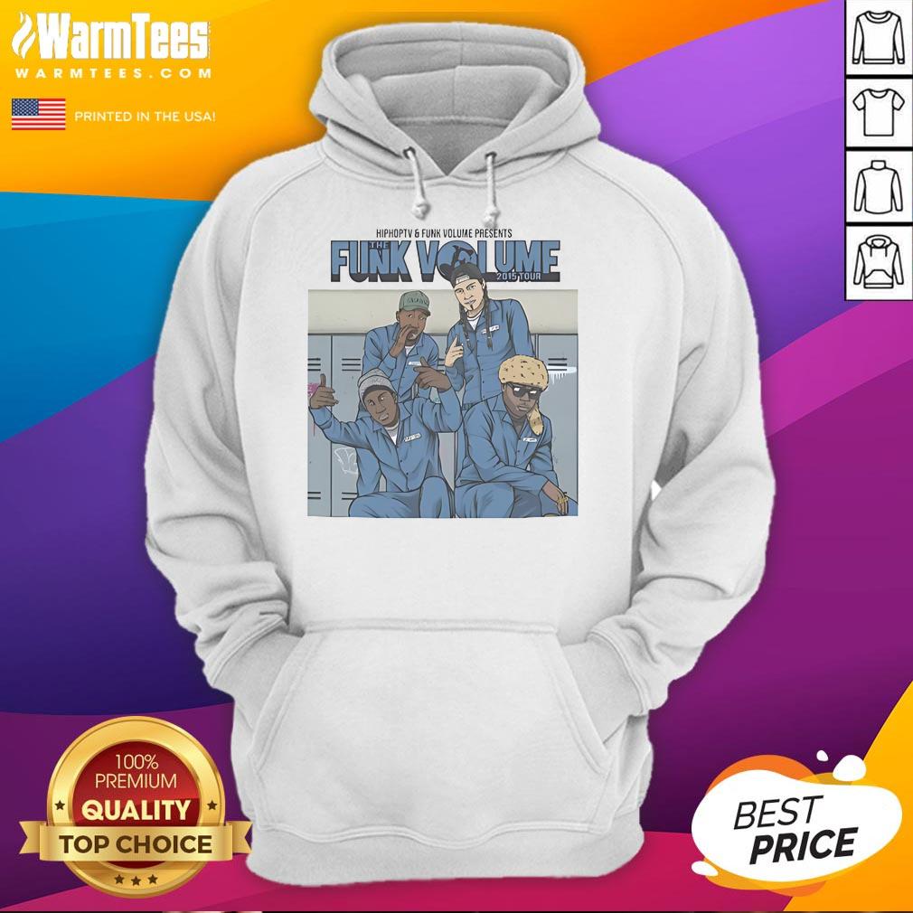 Awesome Funk Volume 2015 Tour Hoodie Alt Text: Awesome Funk Volume 2015 Tour Hoodie featuring vibrant colors and stylish design for fans of the funk music genre.