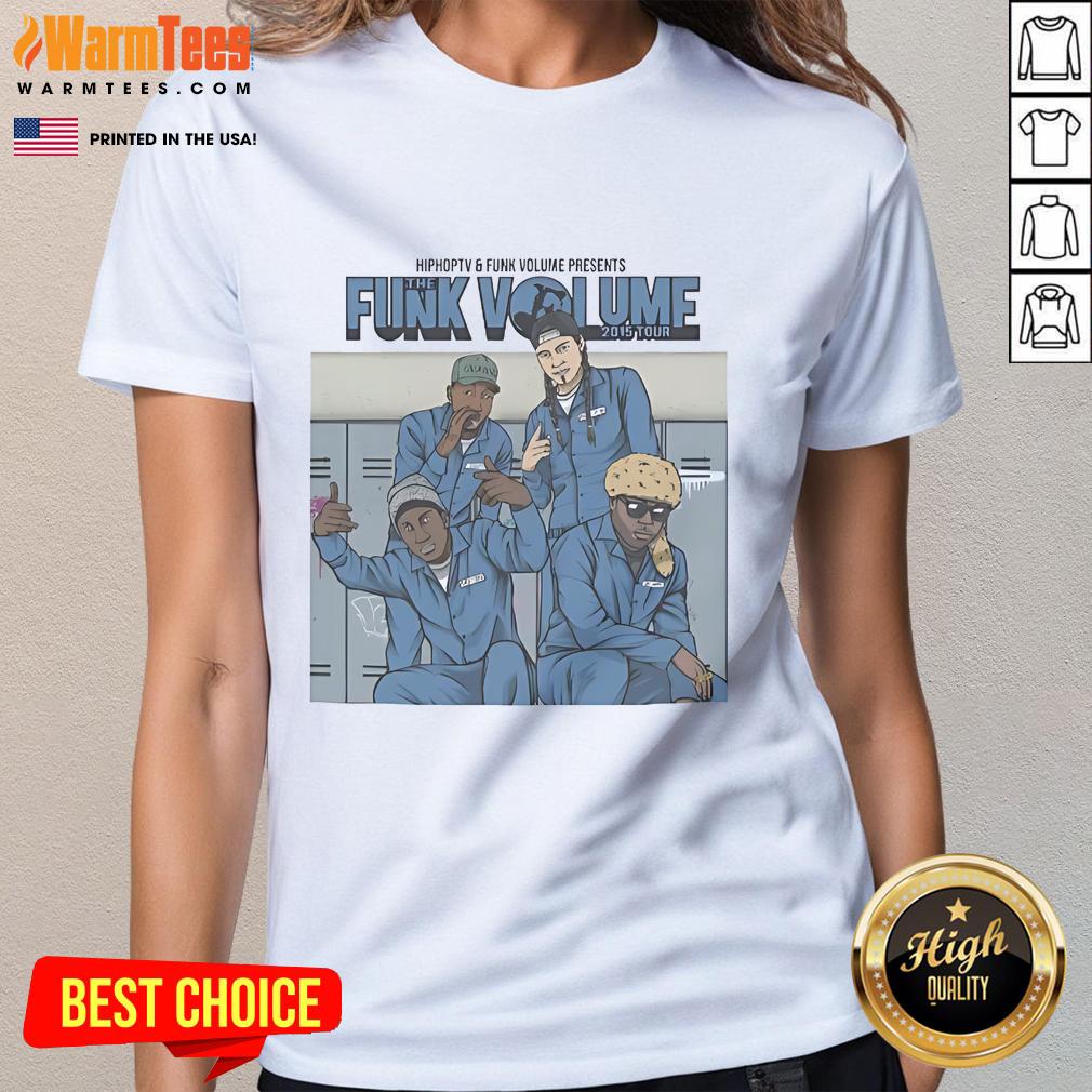 Awesome Funk Volume 2015 Tour Ladies Tee Awesome Funk Volume 2015 Tour Ladies Tee in vibrant colors featuring stylish design and comfortable fit.