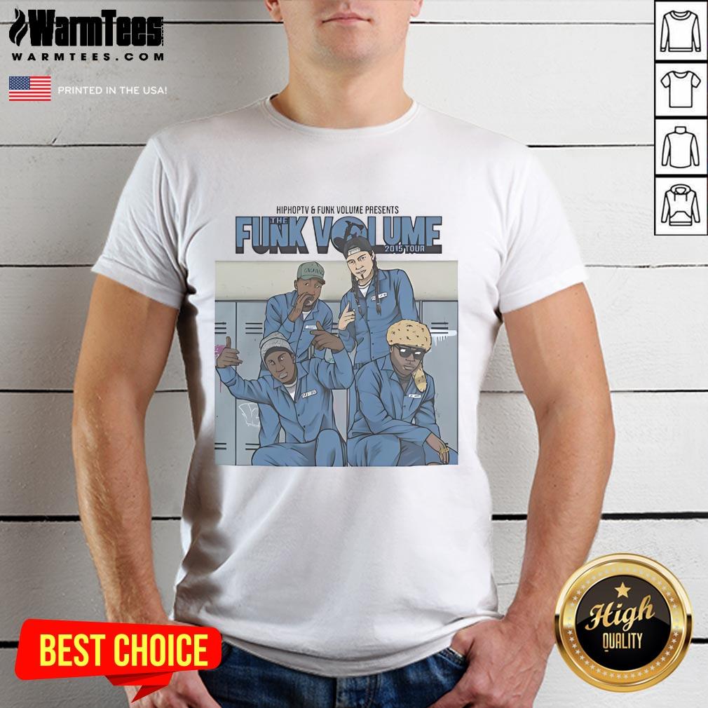 Awesome Funk Volume 2015 Tour T Shirt Awesome Funk Volume 2015 Tour T-Shirt featuring vibrant graphics and bold lettering, perfect for music fans.