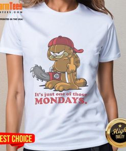 Awesome Gafield and Limp Bizkit 'It's Just One of Those Mondays' ladies tee featuring vibrant graphics and bold design.