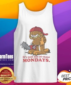 Awesome Gafield and Limp Bizkit 'It's Just One of Those Mondays' tank top featuring vibrant graphics and playful design.