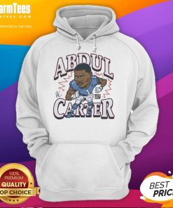 Awesome Giants Abdul Carter signature hoodie featuring bold graphics and vibrant colors, perfect for fans.