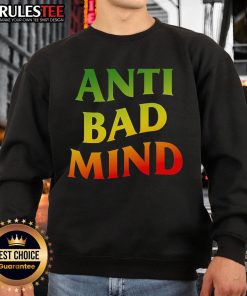 Awesome Gradient Anti Bad Mind Sweatshirt in vibrant colors, perfect for casual wear and promoting positive vibes.