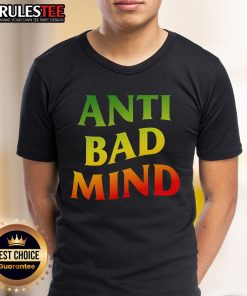 Awesome Gradient Anti Bad Mind T-Shirt featuring a vibrant gradient design promoting positivity and mental well-being.