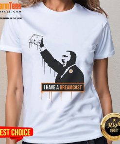 Awesome I Have A Dreamcast Ladies Tee featuring a vibrant graphic design celebrating retro gaming style.