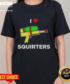 Awesome I Love Squirters Ladies Tee featuring a fun graphic design, perfect for casual wear and expressing love for squirters.