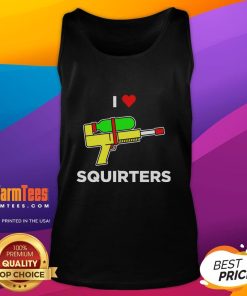 Awesome I Love Squirters Tank Top featuring a bold graphic design, perfect for casual summer outfits and water enthusiasts.