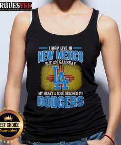 Stylish Dodgers tank top showcasing passion for baseball, perfect for game day in New Mexico.