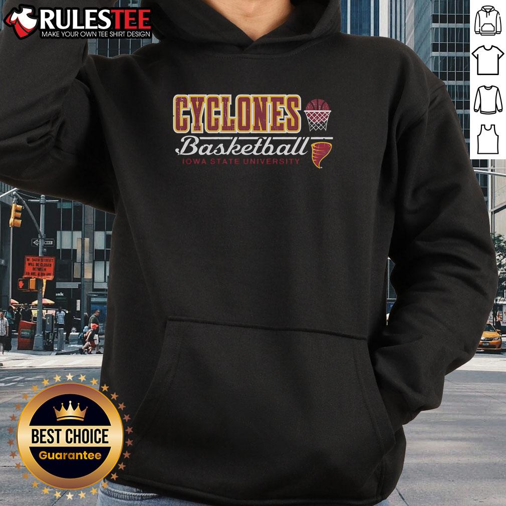 Awesome Iowa State Cyclones Vintage Basketball Hoodie Awesome Iowa State Cyclones vintage basketball hoodie in red, featuring the iconic team logo and retro design.