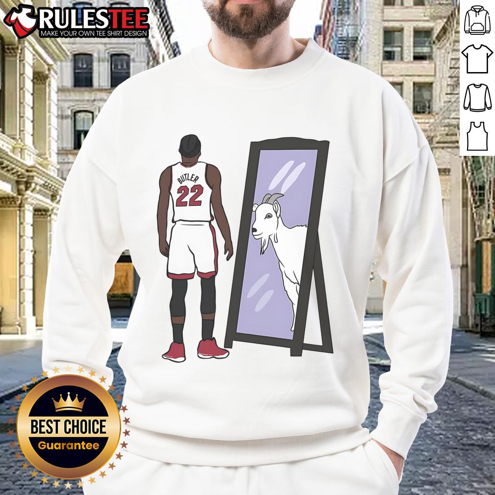 Awesome Jimmy Butler Mirror Goat Sweatshirt Awesome Jimmy Butler Mirror Goat Sweatshirt featuring a stylish design perfect for basketball fans and fashion lovers.