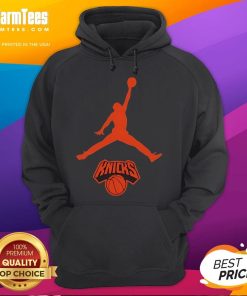 Awesome Jordan New York Knicks Basketball NBA Playoffs 2025 Hoodie in vibrant team colors, perfect for fans.