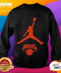 Awesome Jordan New York Knicks Basketball NBA Playoffs 2025 Sweatshirt featuring vibrant team colors and stylish design.