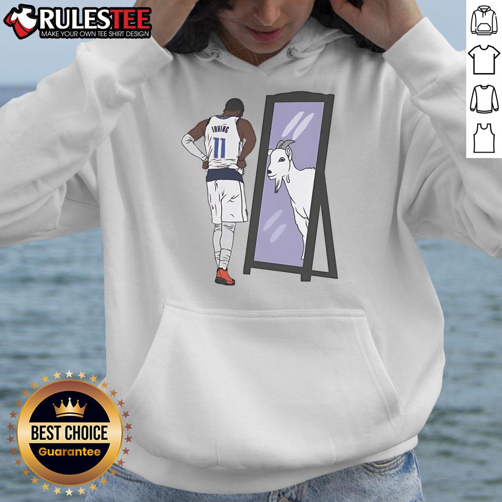 Awesome Kyrie Irving Mirror Goat Dallas Hoodie Awesome Kyrie Irving mirror GOAT Dallas hoodie featuring bold graphics for stylish fans of Dallas basketball.