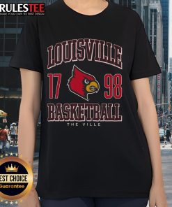 Awesome Louisville Cardinals Basketball 1798 Ladies Tee featuring vibrant team colors and stylish design for fans.