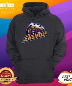Awesome Main Street Engineers Train Hoodie featuring a stylish design and vibrant colors for train enthusiasts.