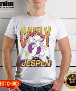 Awesome Mewtwo Pokmon T-shirt featuring Carly Rae Jepsen and Brian Robert Jones, perfect for fans and collectors.