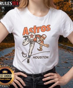 Alt Text: Awesome MLB X Topps Houston Astros Ladies Tee with stylish design for female fans, perfect for game day.