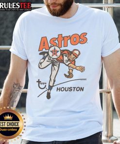 Awesome MLB x Topps Houston Astros T-shirt featuring vibrant team graphics and comfortable fit for fans.