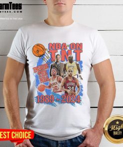 Alt Text: Awesome NBA on TNT Inside the NBA 1989-2025 T-Shirt featuring vibrant graphics and iconic logo design.