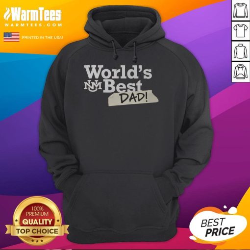 Awesome New Mexico Lobos World's Best Dad hoodie in vibrant colors, perfect gift for sports-loving fathers.