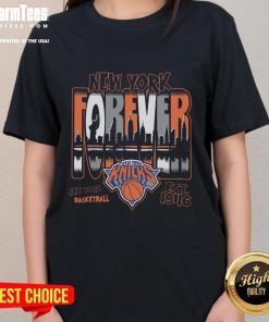 Awesome New York Knicks regional ladies tee featuring vibrant team colors and stylish design, perfect for fans.
