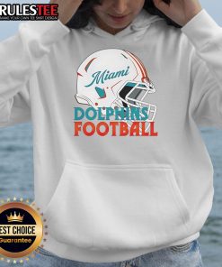 Awesome NFL Miami Dolphins football helmet hoodie featuring vibrant team colors and logo, perfect for fans.