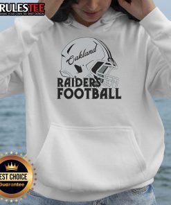 Awesome NFL Oakland Raiders football helmet hoodie showcasing team logo and stylish design for fans and collectors.