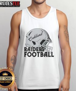 Awesome NFL Oakland Raiders football helmet tank top design for fans, featuring bold graphics and comfortable fit.