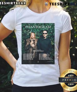 Awesome Official Phantogram Open Mike Eagle Tour 2025 poster on a ladies tee, showcasing vibrant designs and event details.