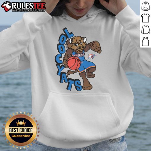Awesome Oklahoma City Thunder Stadium Essentials NBA X Staycool Mascot Hoodie, showcasing team spirit and style.