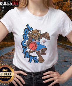 Awesome Oklahoma City Thunder Stadium Essentials NBA X Staycool mascot ladies tee featuring vibrant graphics and comfortable fit.